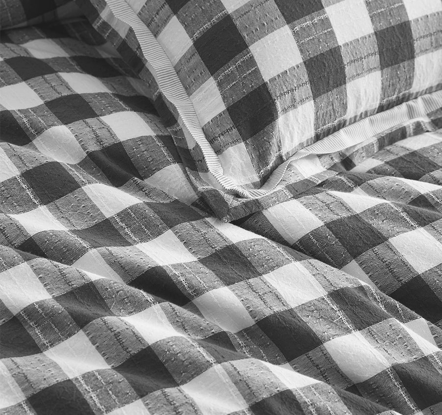 Waverley Quilt Cover Set Range Charcoal