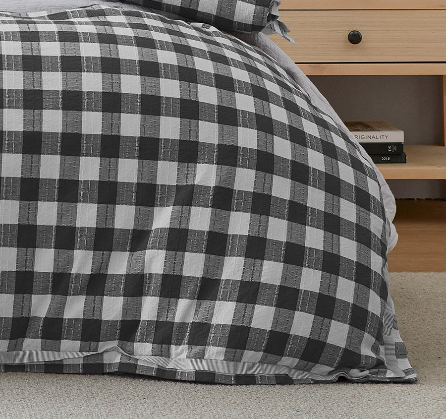 Waverley Quilt Cover Set Range Charcoal