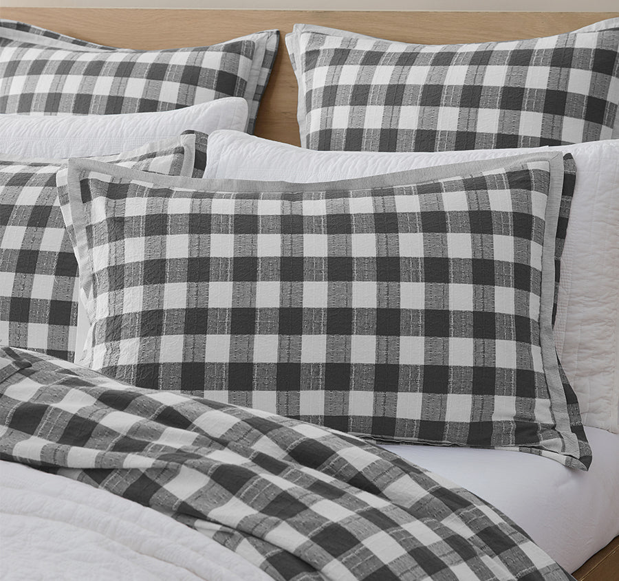 Waverley Quilt Cover Set Range Charcoal