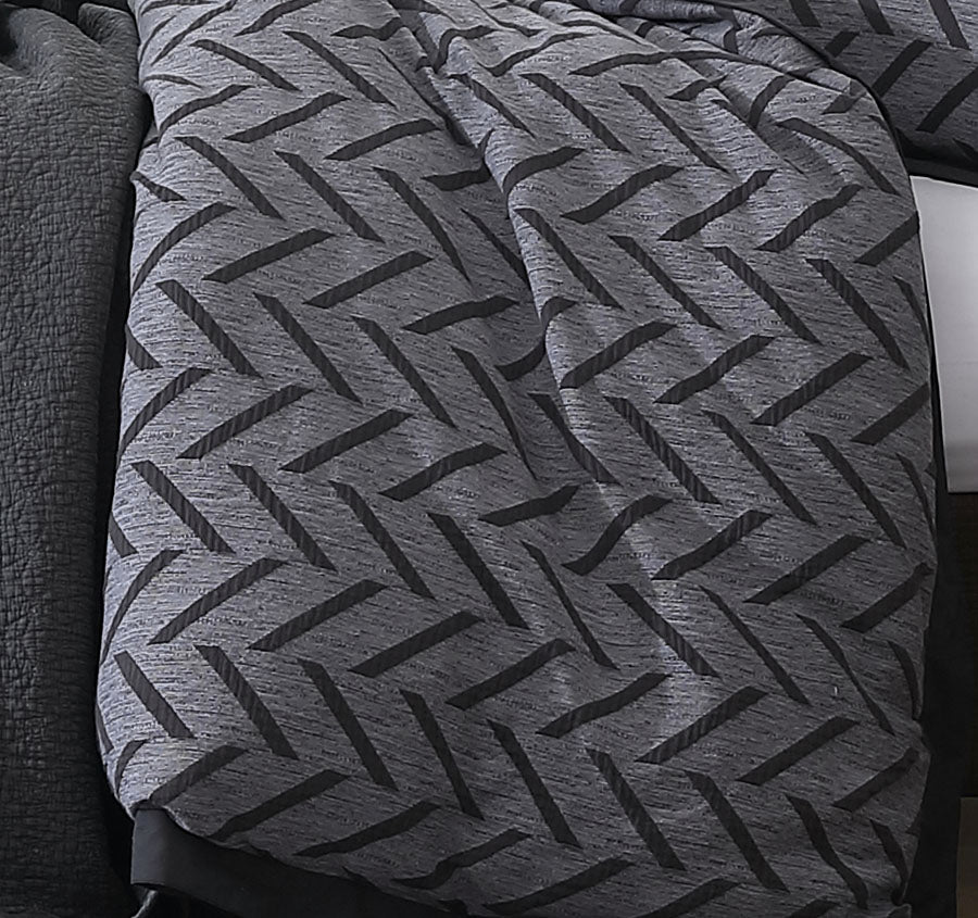 Westport Quilt Cover Set Range Charcoal
