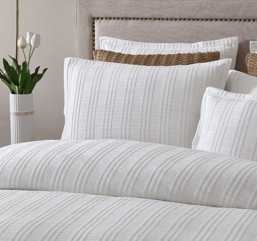 Winton Quilt Cover Set Range White