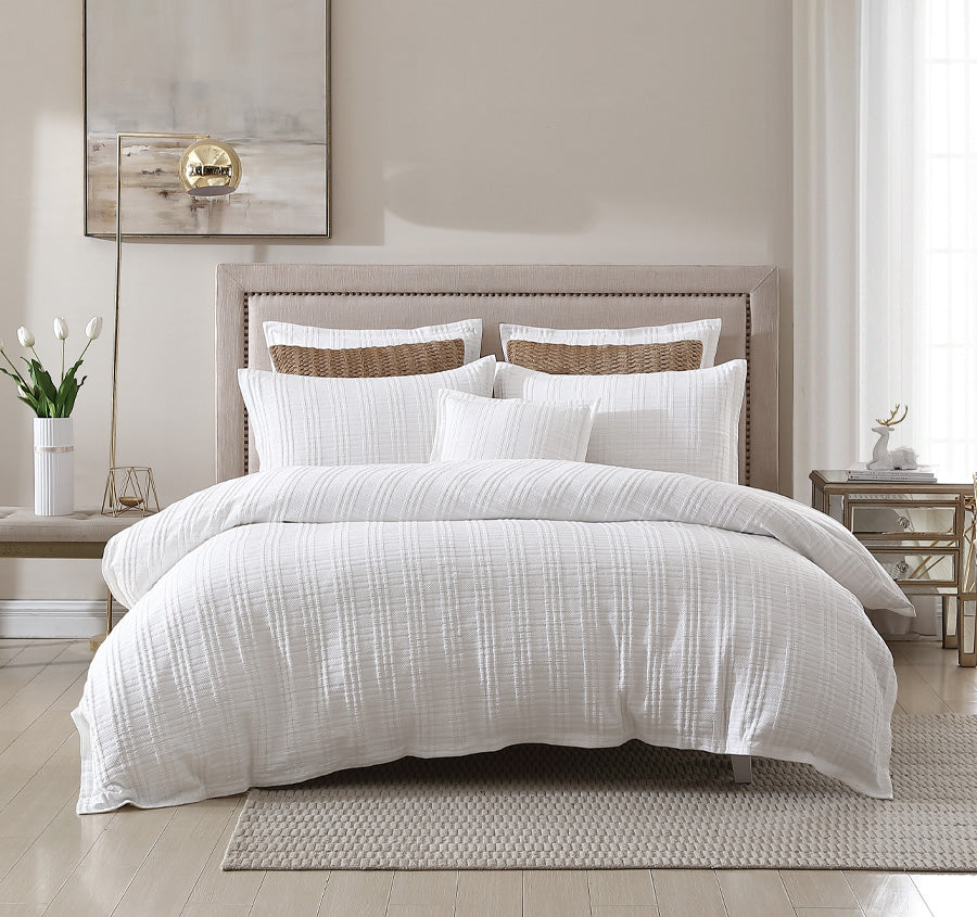 Winton Quilt Cover Set Range White