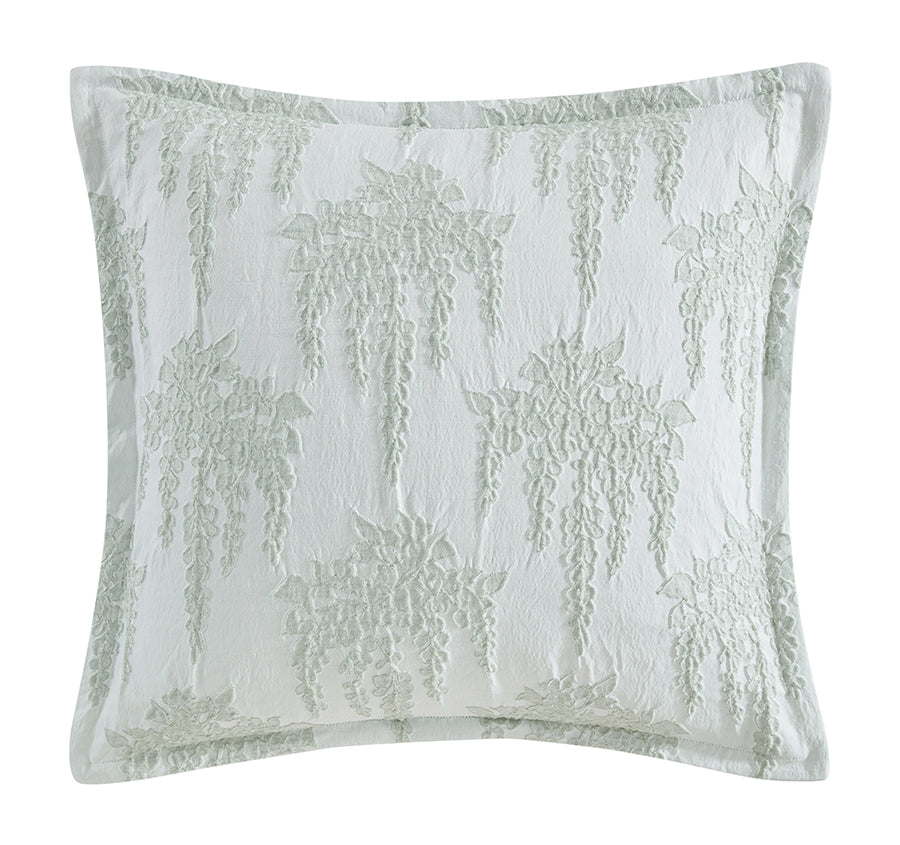 Wisteria European Pillowcase Sage