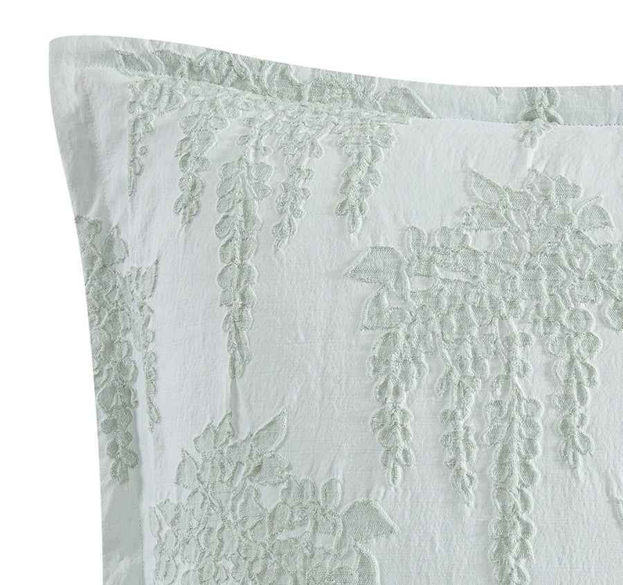 Wisteria European Pillowcase Sage