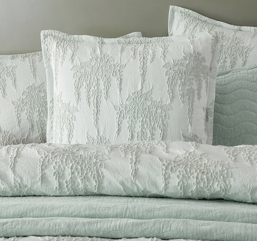 Wisteria European Pillowcase Sage
