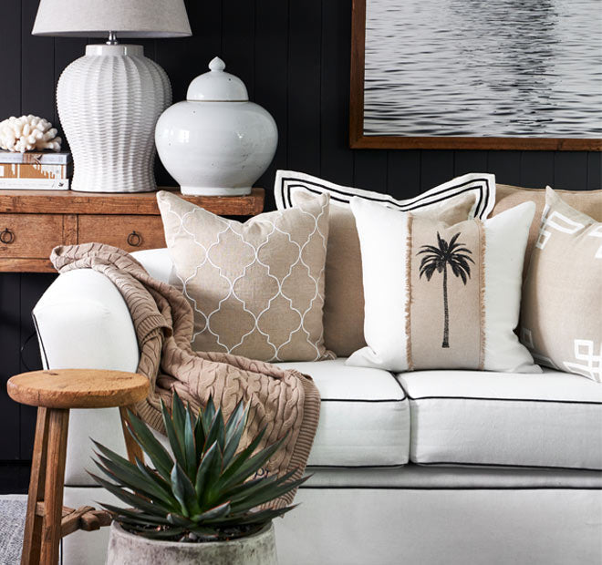 Linen Milano 50x50cm Filled Cushion Sand