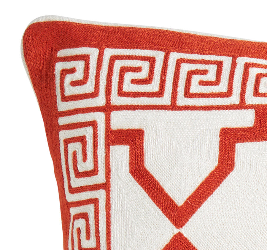 Barbados Lattice 50x50cm Filled Cushion Orange