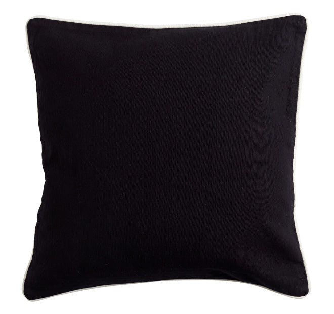 Canvas 50x50cm Filled Cushion Black