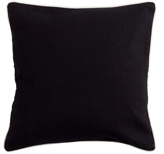 Canvas 60x60cm Filled Cushion Black