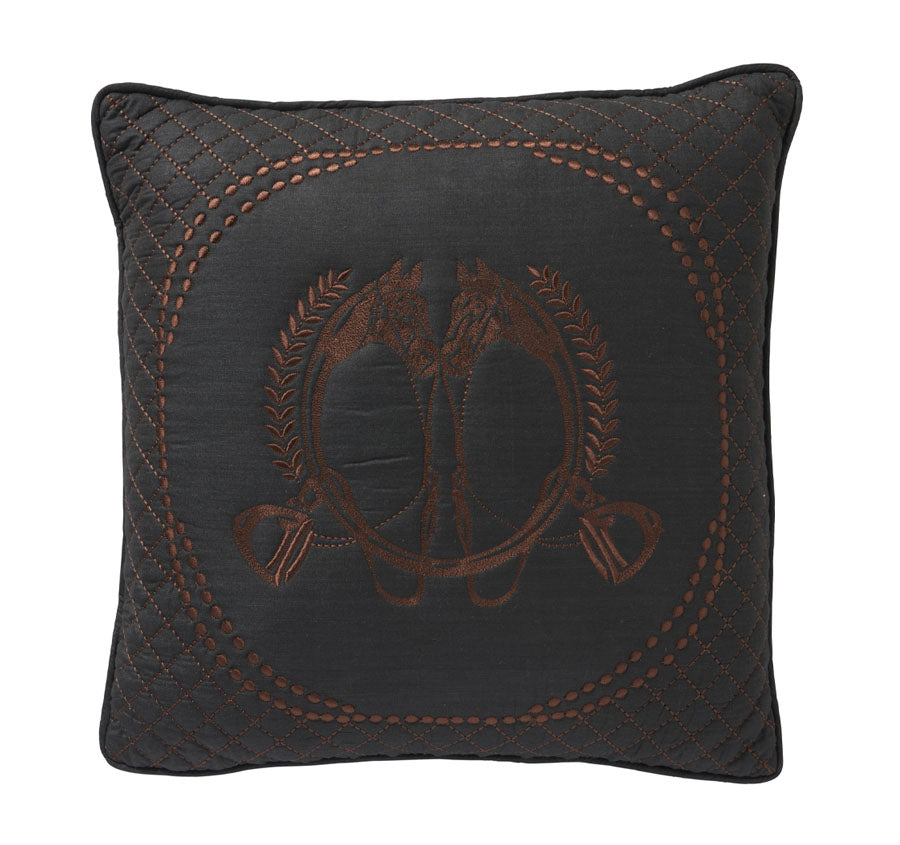 Cheval Noir 50x50cm Filled Cushion Black
