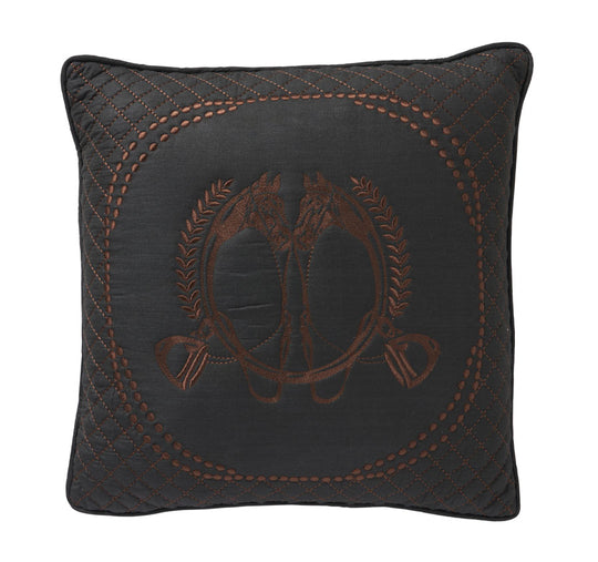Cheval Noir 50x50cm Filled Cushion Black