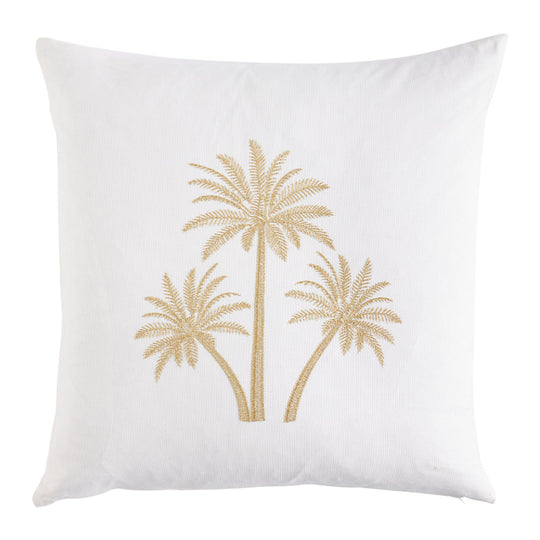 Coco Palm Blanc 50x50cm Filled Cushion White