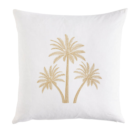 Coco Palm Blanc 50x50cm Filled Cushion White