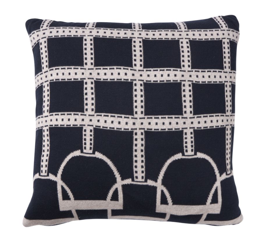 Equestrian Luxe 50x50cm Filled Cushion Navy