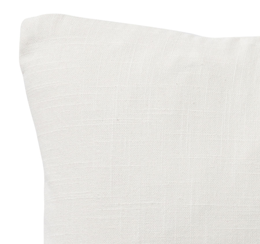 Equine Leather Luxe 30x50cm Cushion White