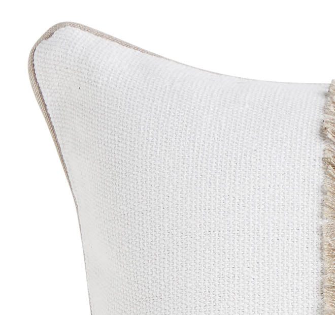 Havana Palm 30x50cm Filled Cushion White
