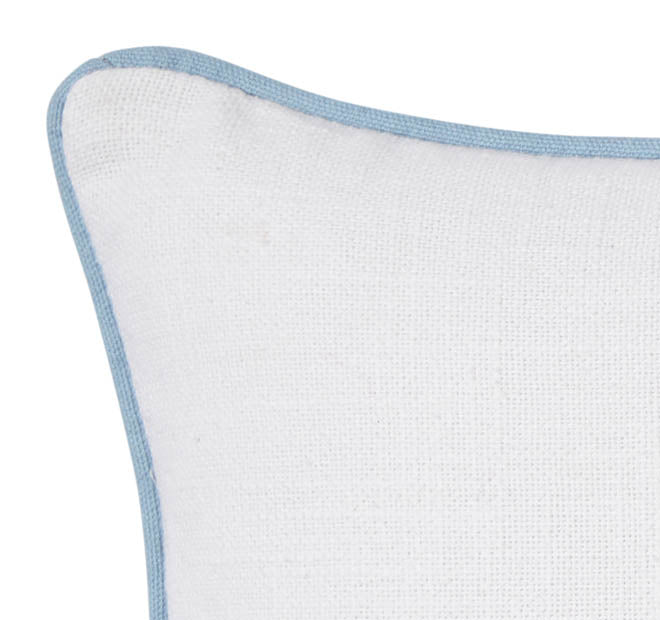 Jacquard Luxe 30x50cm Filled Cushion Blue