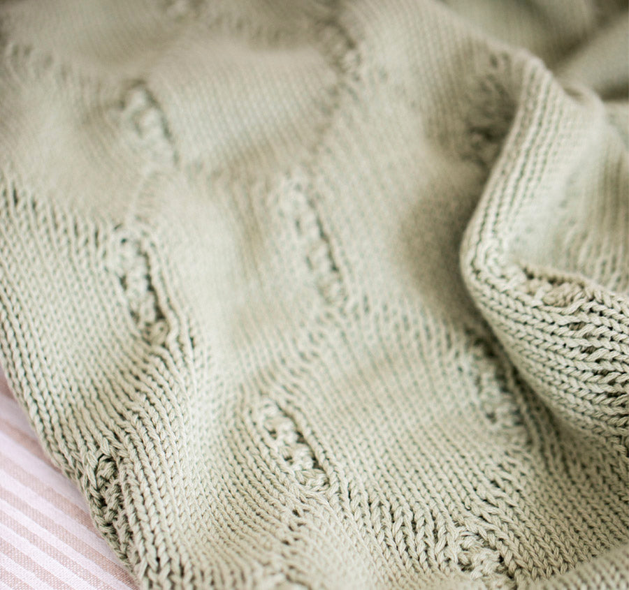 Lattice 130x170cm Throw Rug Sage