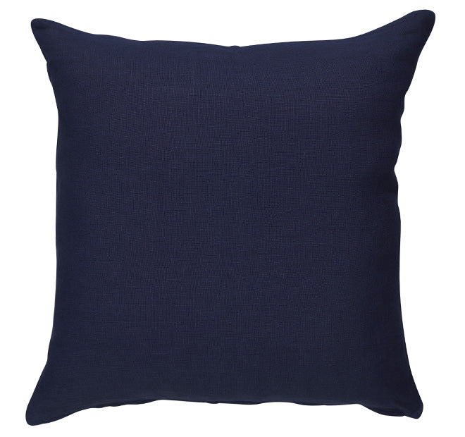 Linen Plain 50x50cm Filled Cushion Navy