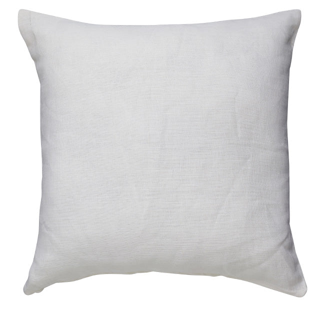 Linen Plain 50x50cm Filled Cushion White