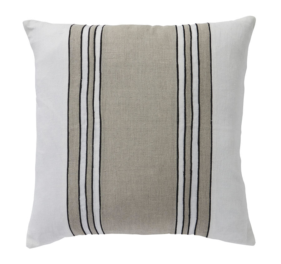 Linen Chateau Stripes 50x50cm Cushion Sand