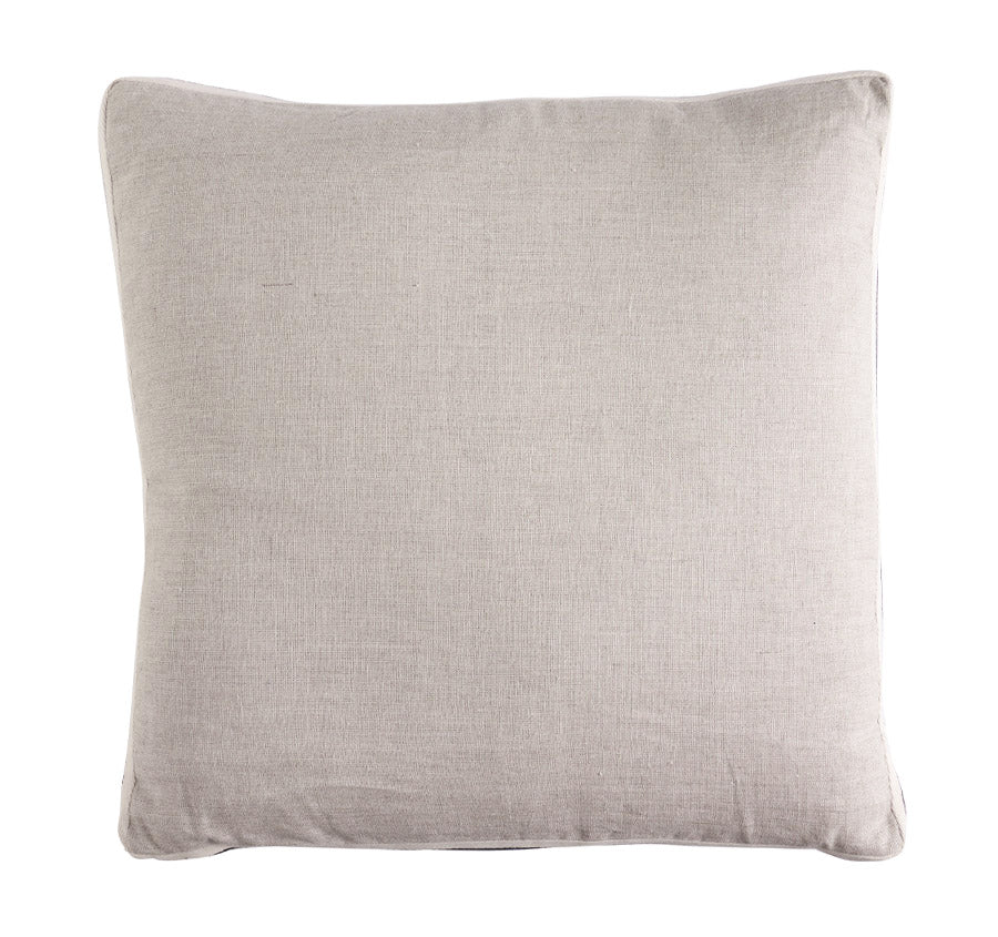 Linen Kensington Edge 50x50cm Filled Cushion Sand