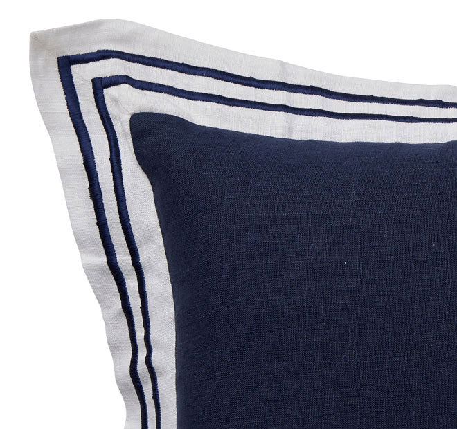 Linen Milano 50x50cm Filled Cushion Navy