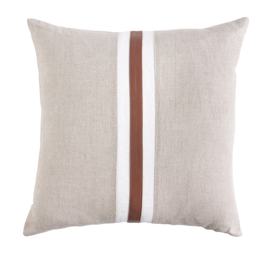 Linen Montana Stripe 50x50cm Filled Cushion Sand