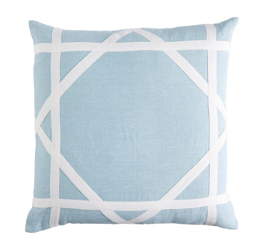 Linen Newport 55x55cm Filled Cushion Sky Blue