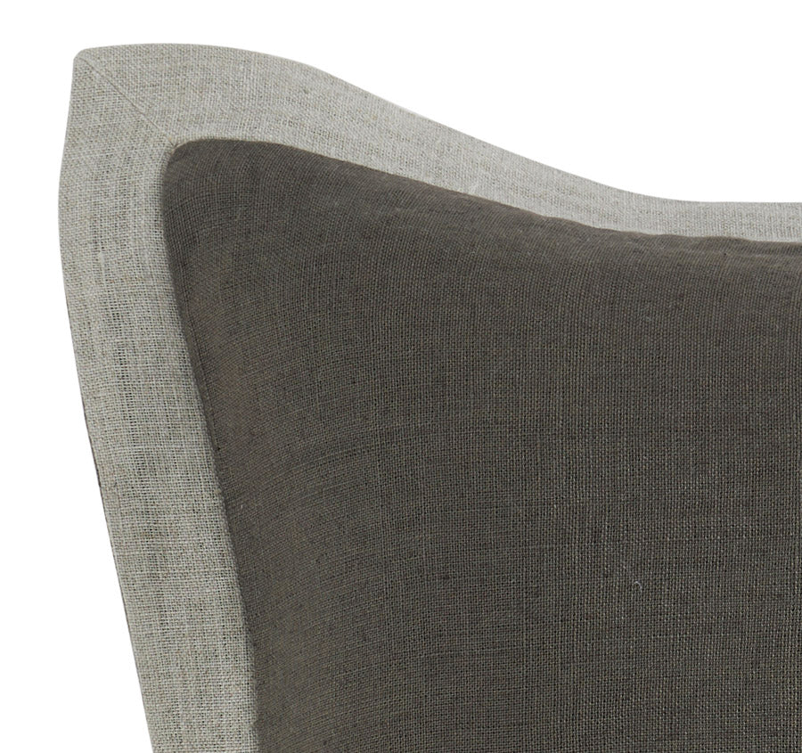 Linen Palma 55x55cm Filled Cushion Olive