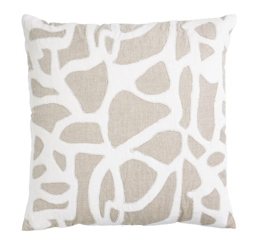 Linen Shellona 50x50cm Filled Cushion Sand