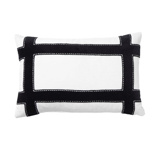 Linen Soho 30x50cm Filled Cushion White