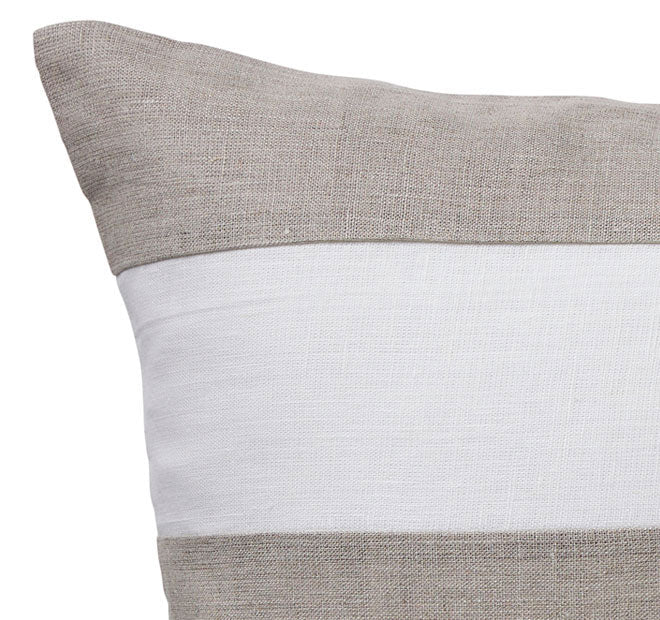 Linen Stripe 50x50cm Filled Cushion Sand