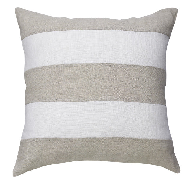Linen Stripe 50x50cm Filled Cushion Sand