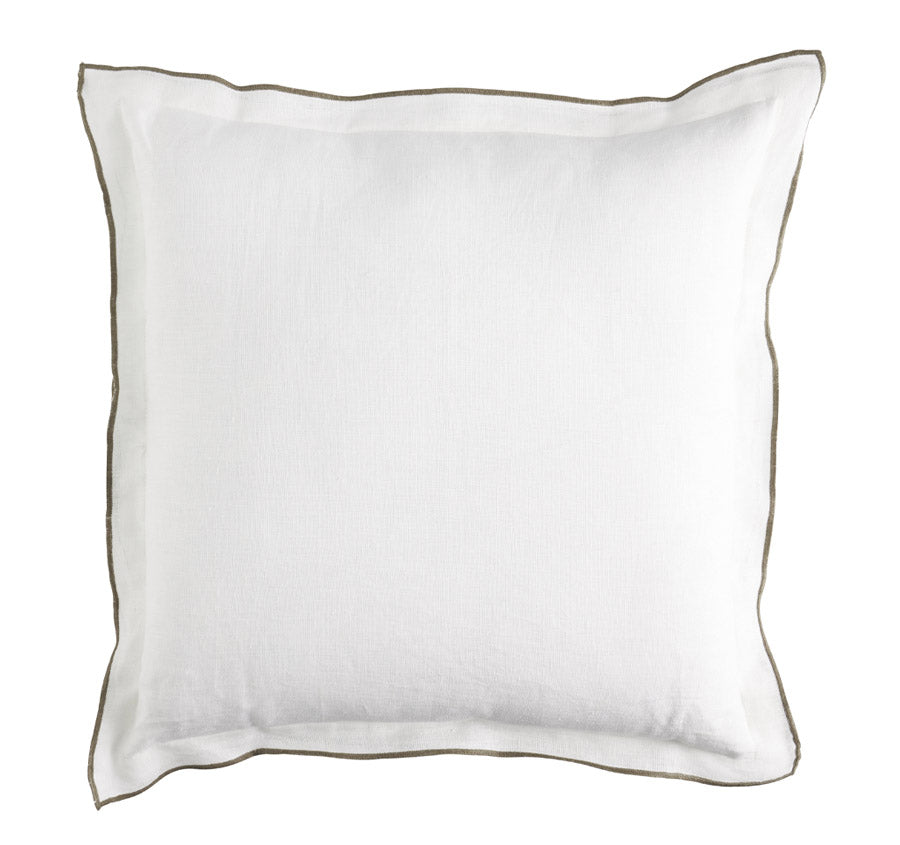 Linen Tulum 50x50cm Filled Cushion White