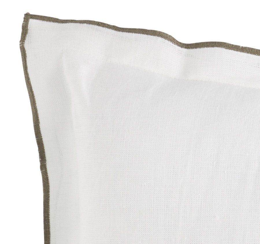 Linen Tulum 50x50cm Filled Cushion White