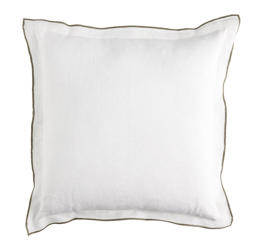 Linen Tulum 50x50cm Filled Cushion White