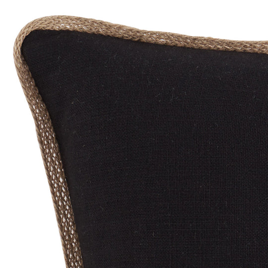 Marigold Palm 55x55cm Filled Cushion Black