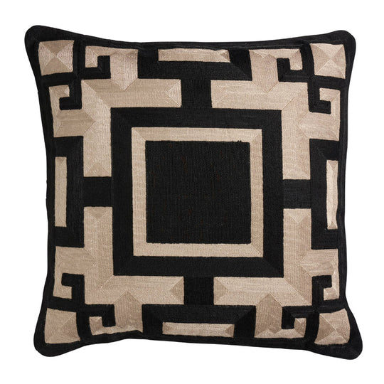 Midnight Morocco 50x50cm Filled Cushion Black