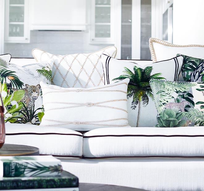Mykonos Rope 30x50cm Filled Cushion White