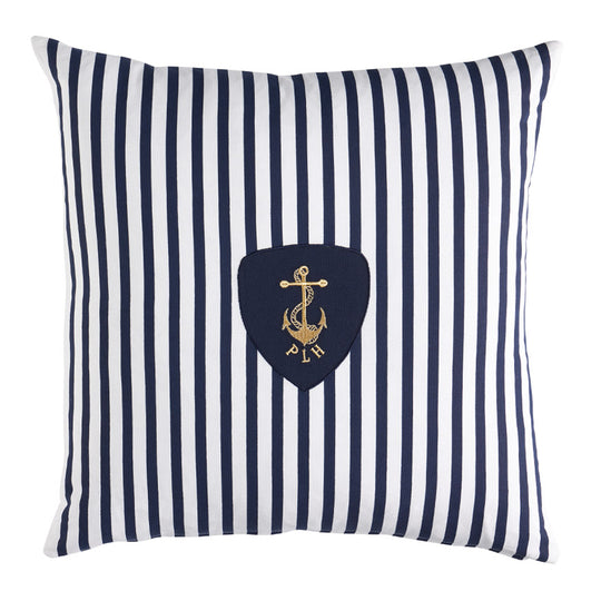 Nautical Stripes 55x55cm Filled Cushion Nvy