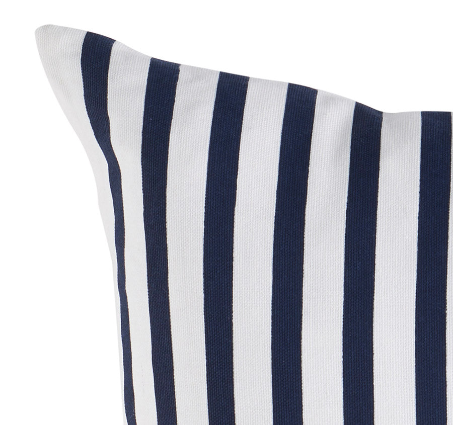 Nautical Stripes 55x55cm Filled Cushion Nvy