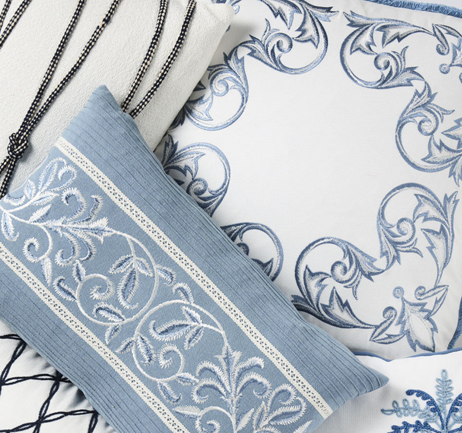 Palmy Blue Isle 50x50cm Filled Cushion