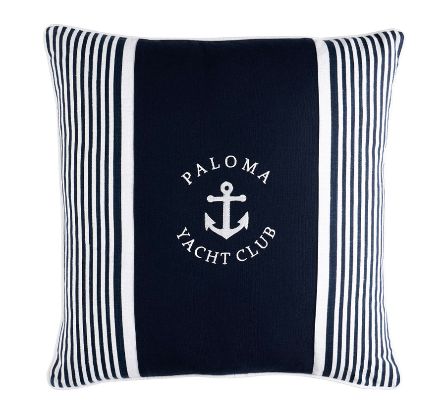 Paloma Yacht Club 55x55cm Filled Cushion Navy
