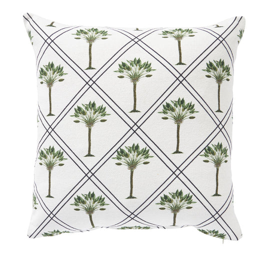 Raffles Palms 50x50cm Filled Cushion Green