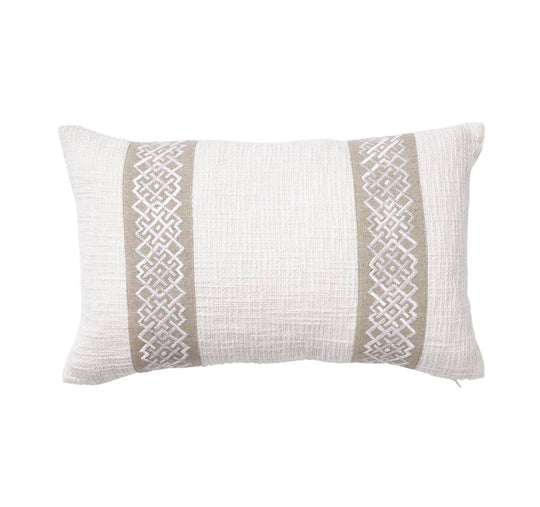 Saint Germain 30x50cm Filled Cushion White