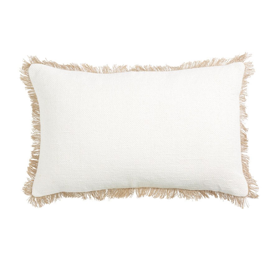 Saint Tropez Linen 30x50cm Filled Cushion White