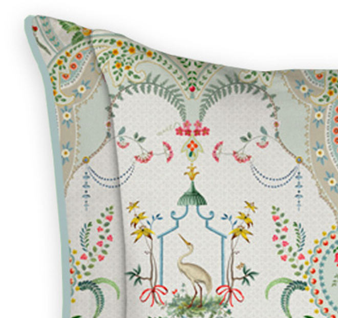 Curious Animals 35x60cm Filled Cushion White