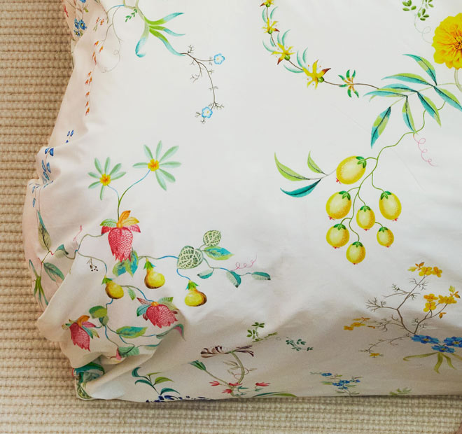 Fleur Grandeur Quilt Cover Set Range White