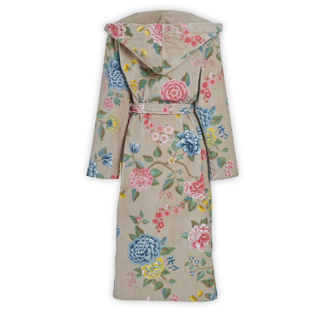 Good Evening Cotton Velour Bath Robe Range Khaki